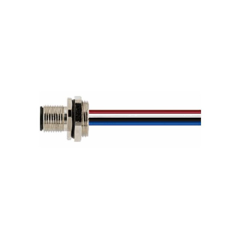 Connecteur mâle M12, 4 pol., codage A IP67, 4A, non-blindé